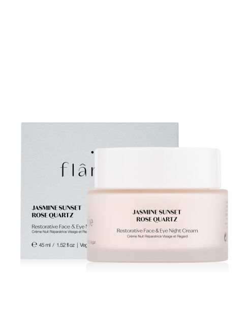 Crème Nuit Réparatrice Visage & Regard au quartz rose - 45 ml