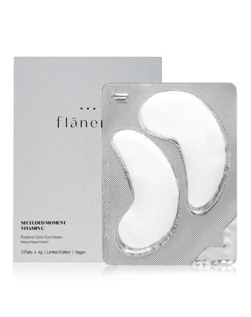 3 paar gloeiend oogmasker