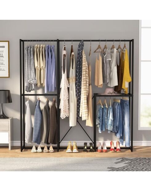 Penderie Noire  - 170x180x40 cm