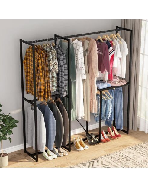 Penderie Noire  - 170x180x40 cm