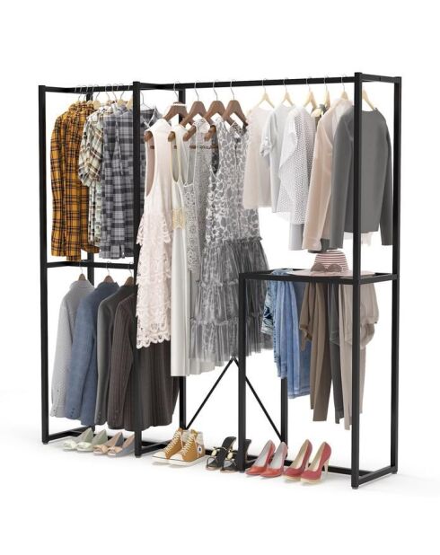 Penderie Noire  - 170x180x40 cm