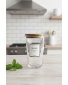 Set di 6 barattoli trasparenti per spezie