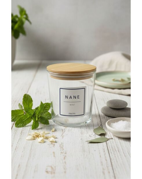 Set di 12 barattoli trasparenti per spezie