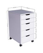 Buffet blanco - 40x77,4x55 cm