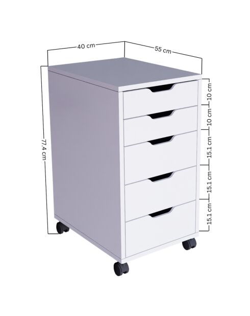 Buffet blanco - 40x77,4x55 cm