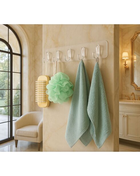 Porte-serviette Transparent - 3x29x6 cm