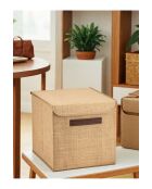 Boîte de rangement en feutre Naturel - 30x30x30 cm