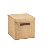 Boîte de rangement en feutre Naturel - 30x30x30 cm