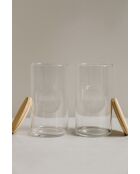 Set di 2 barattoli trasparenti per spezie