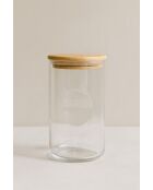 Set di 2 barattoli trasparenti per spezie