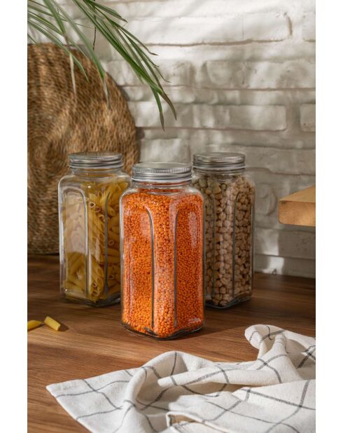 Set di 3 vasetti in argento