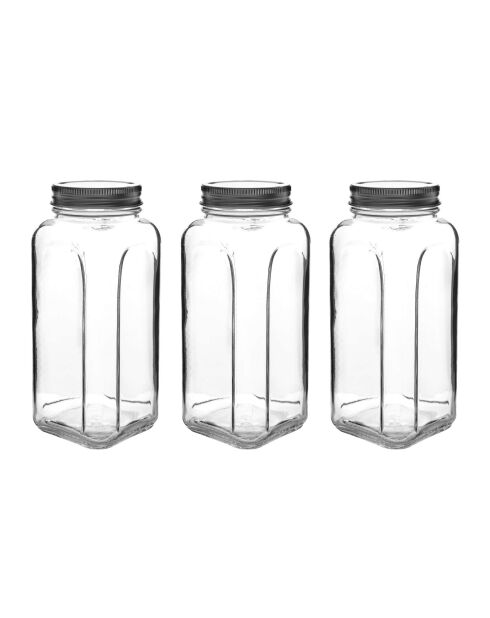 Set di 3 vasetti in argento