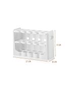 Weißer Eierbecher 30 Eier - 14,7x10x27 cm