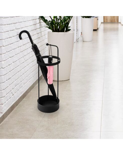 Porte-parapluie Noir - 22x22x67 cm