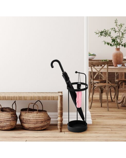 Porte-parapluie Noir - 22x22x67 cm