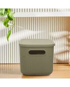 Caja de almacenamiento verde claro - 18x25x16 cm