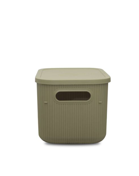 Caja de almacenamiento verde claro - 18x25x16 cm