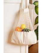 Bolsa de malla beige natural - 42,5x70 cm