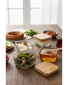 Ensemble de 4 boîtes de rangement transparentes