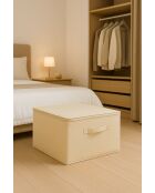 Boîte de rangement Crème - 42x23x35 cm