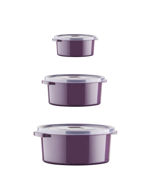 Set di 12 scatole portaoggetti viola