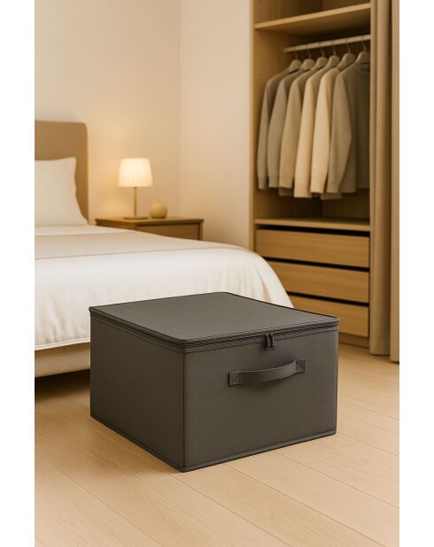 Boîte de rangement Anthracite - 42x23x35 cm