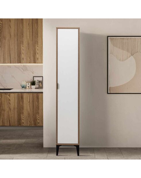 Armario multifuncional blanco - 35x190x37 cm