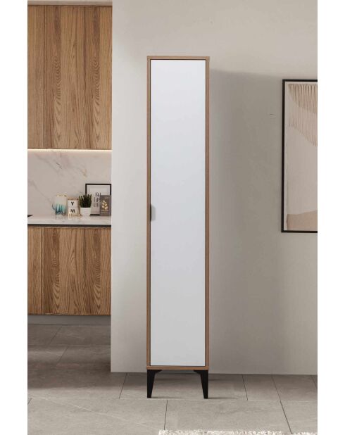 Armario multifuncional blanco - 35x190x37 cm