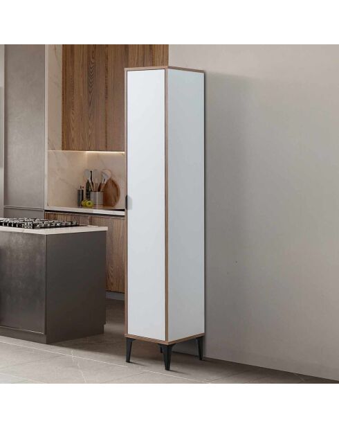 Armario multifuncional blanco - 35x190x37 cm