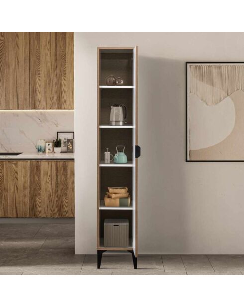 Armario multifuncional blanco - 35x190x37 cm