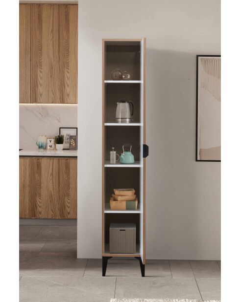 Armario multifuncional blanco - 35x190x37 cm