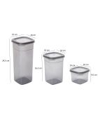 Set di 24 scatole portaoggetti color antracite