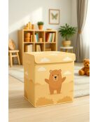 Boîte de rangement Enfant beige - 40x50x30 cm