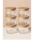 Ensemble de 6 boîtes de rangement transparentes