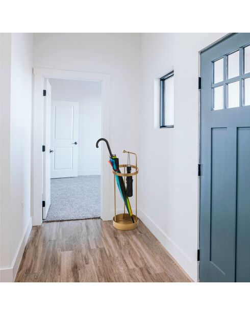 Porte-parapluie doré - 22x22x67 cm