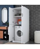 Mueble lavadora blanco - 70x181,8x72,5 cm
