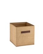 Boîte de rangement en jute Naturel - 30x30x30 cm