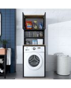 Meuble pour machine à laver Noyer/Anthracite
