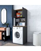 Meuble pour machine à laver Noyer/Anthracite