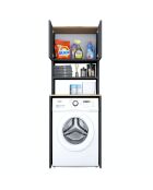 Meuble pour machine à laver Noyer/Anthracite