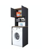 Meuble pour machine à laver Noyer/Anthracite