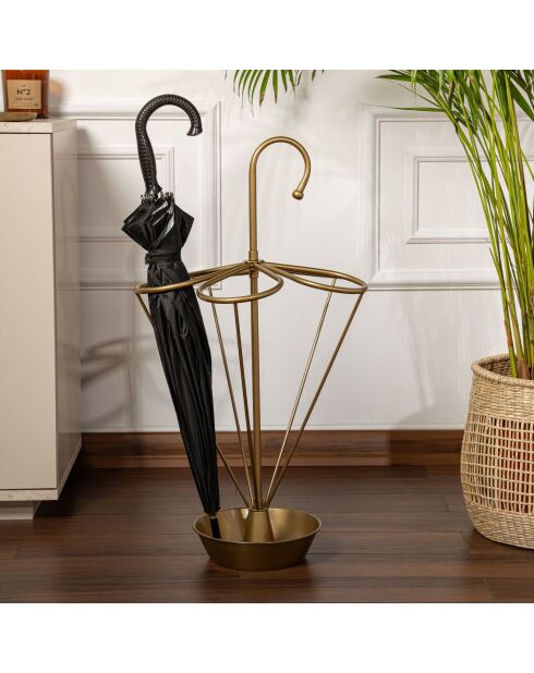 Porte-parapluie doré - 40x40x76 cm