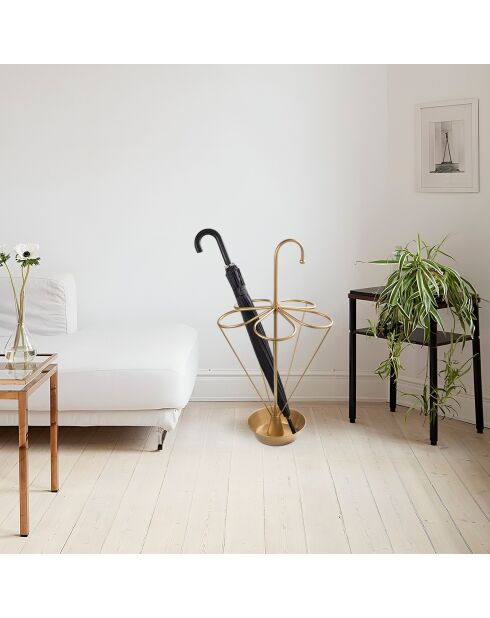 Porte-parapluie doré - 40x40x76 cm