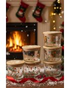 Set di 6 scatole portaoggetti trasparenti