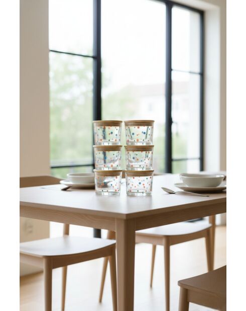 Ensemble de 6 boîtes de rangement transparentes