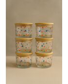 Set di 6 scatole portaoggetti trasparenti