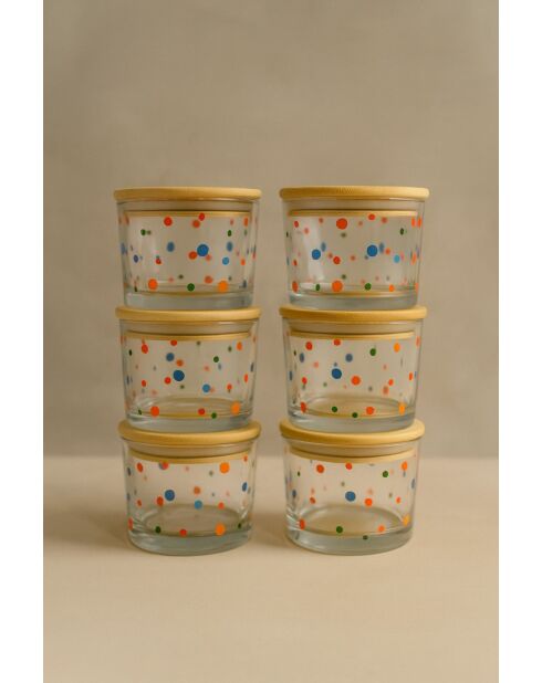 Ensemble de 6 boîtes de rangement transparentes