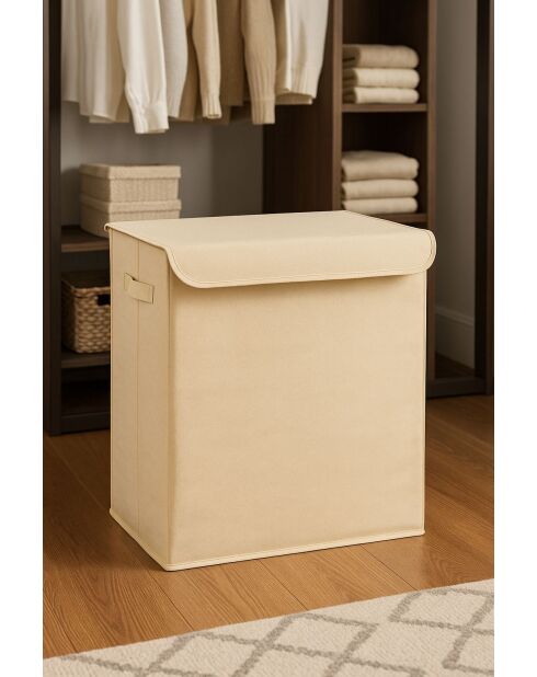 Boîte de rangement Crème - 40x50x30 cm