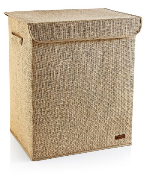 Boîte de rangement en jute Brun clair - 40x50x30 cm