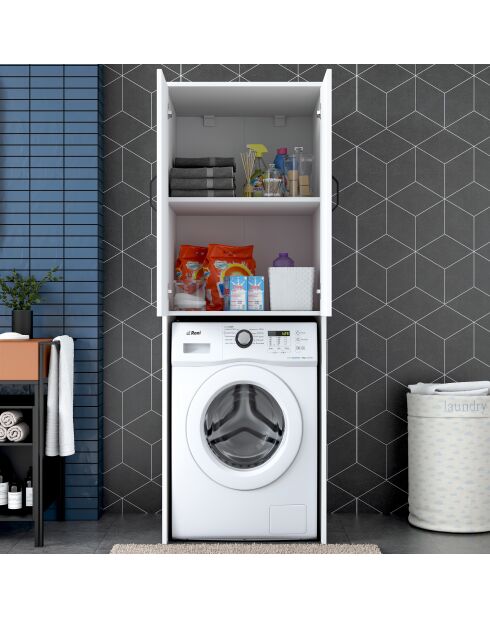 Mueble lavadora blanco - 65x181,8x62,5 cm